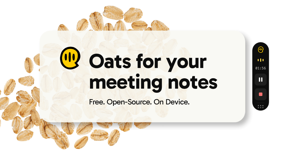 Oats 회의 노트 앱