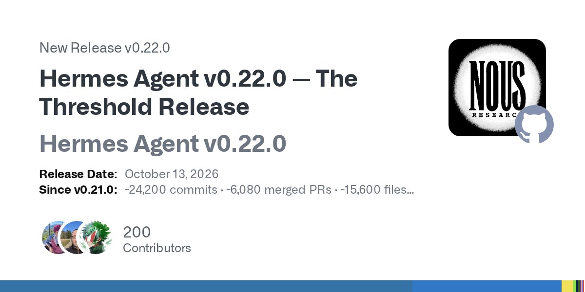 Hermes Agent v0.22.0