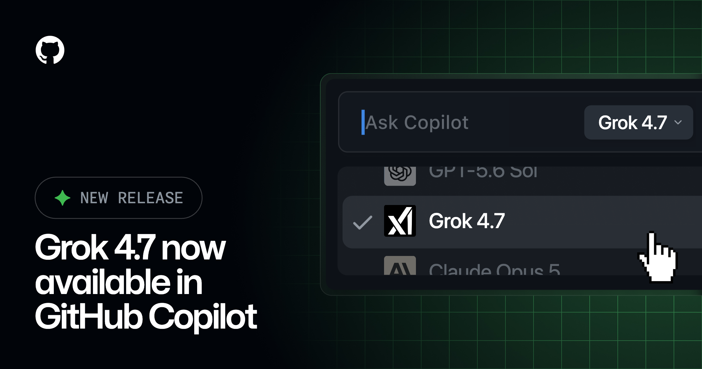 GitHub Copilot에 Grok 4.7