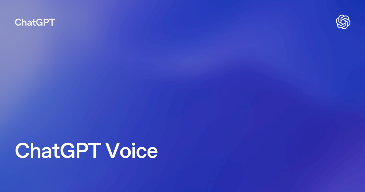 ChatGPT Voice