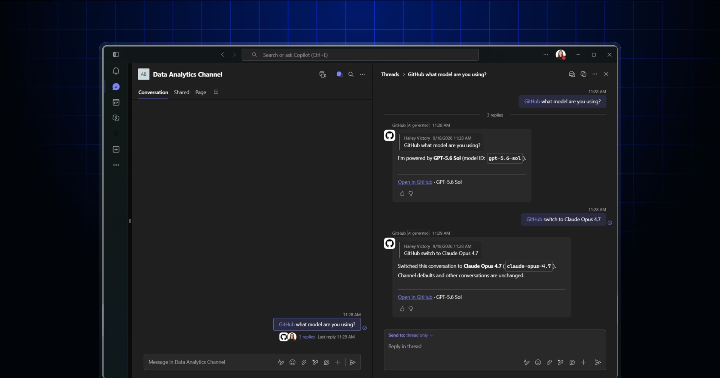 GitHub Copilot Slack Teams