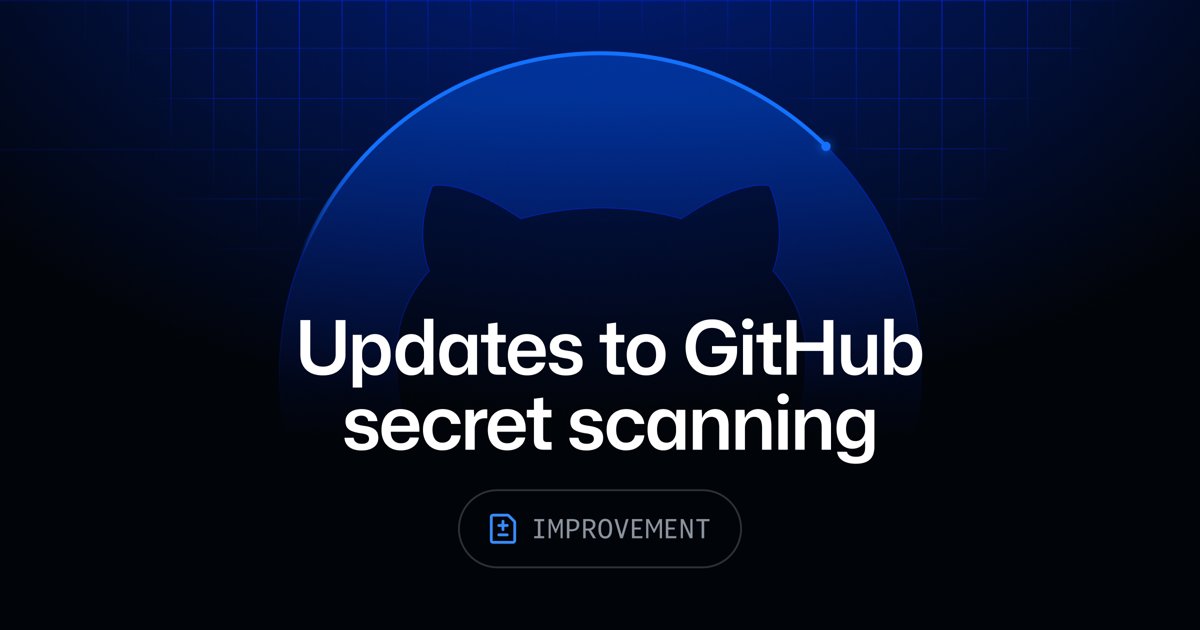 GitHub 시크릿 스캔 업데이트